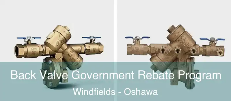  Back Valve Government Rebate Program Windfields - Oshawa