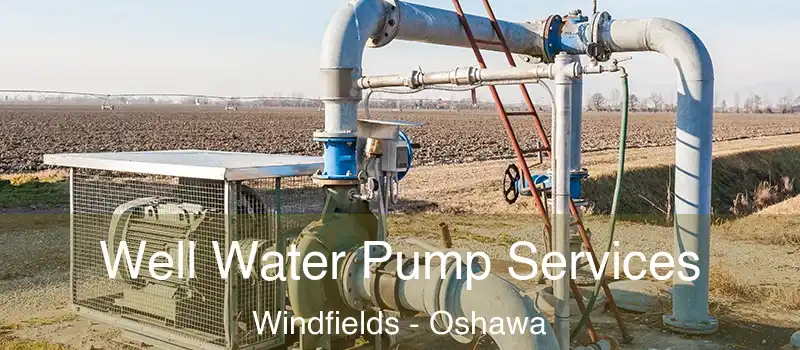  Well Water Pump Services Windfields - Oshawa